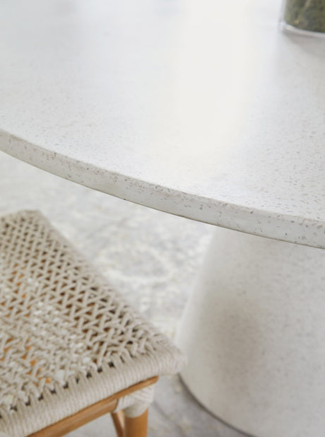 Brisas Dining Chair in Natural & White Flat Rope, Natural Rattan from Essentials For Living - Luna Furniture