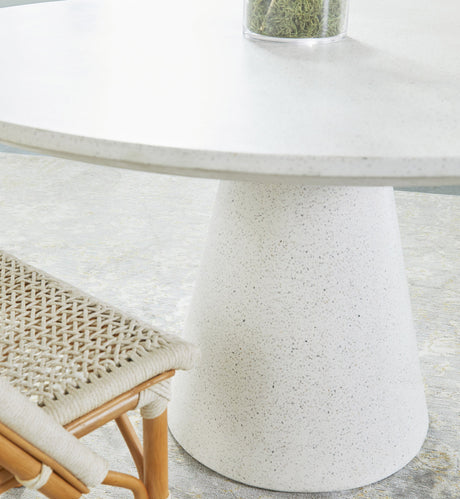 Brisas Dining Chair in Natural & White Flat Rope, Natural Rattan from Essentials For Living - Luna Furniture