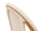 Brisas Dining Chair in Natural & White Flat Rope, Natural Rattan from Essentials For Living - Luna Furniture
