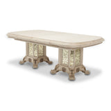 Platine De Royale Champagne Rectangular Dining Table from Michael Amini - Luna Furniture