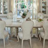 Platine De Royale Champagne Rectangular Dining Table from Michael Amini - Luna Furniture
