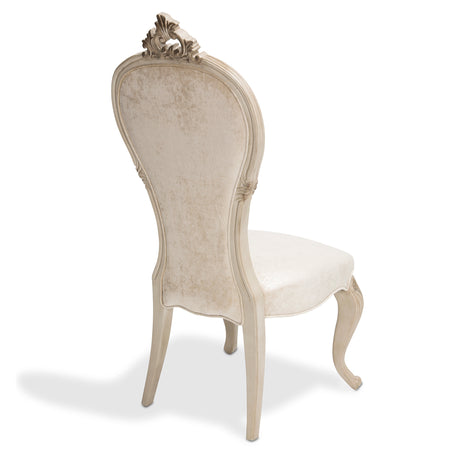 Platine De Royale Champagne Dining Side Chair from Michael Amini - Luna Furniture