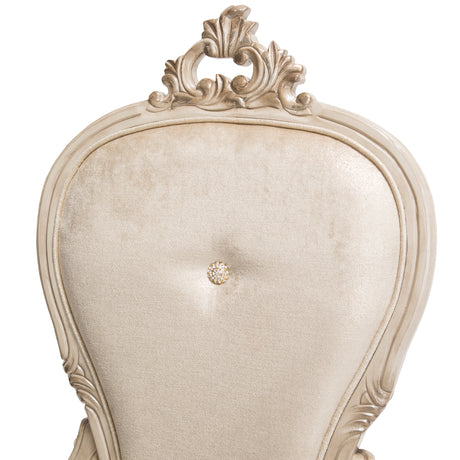 Platine De Royale Champagne Dining Arm Chair from Michael Amini - Luna Furniture