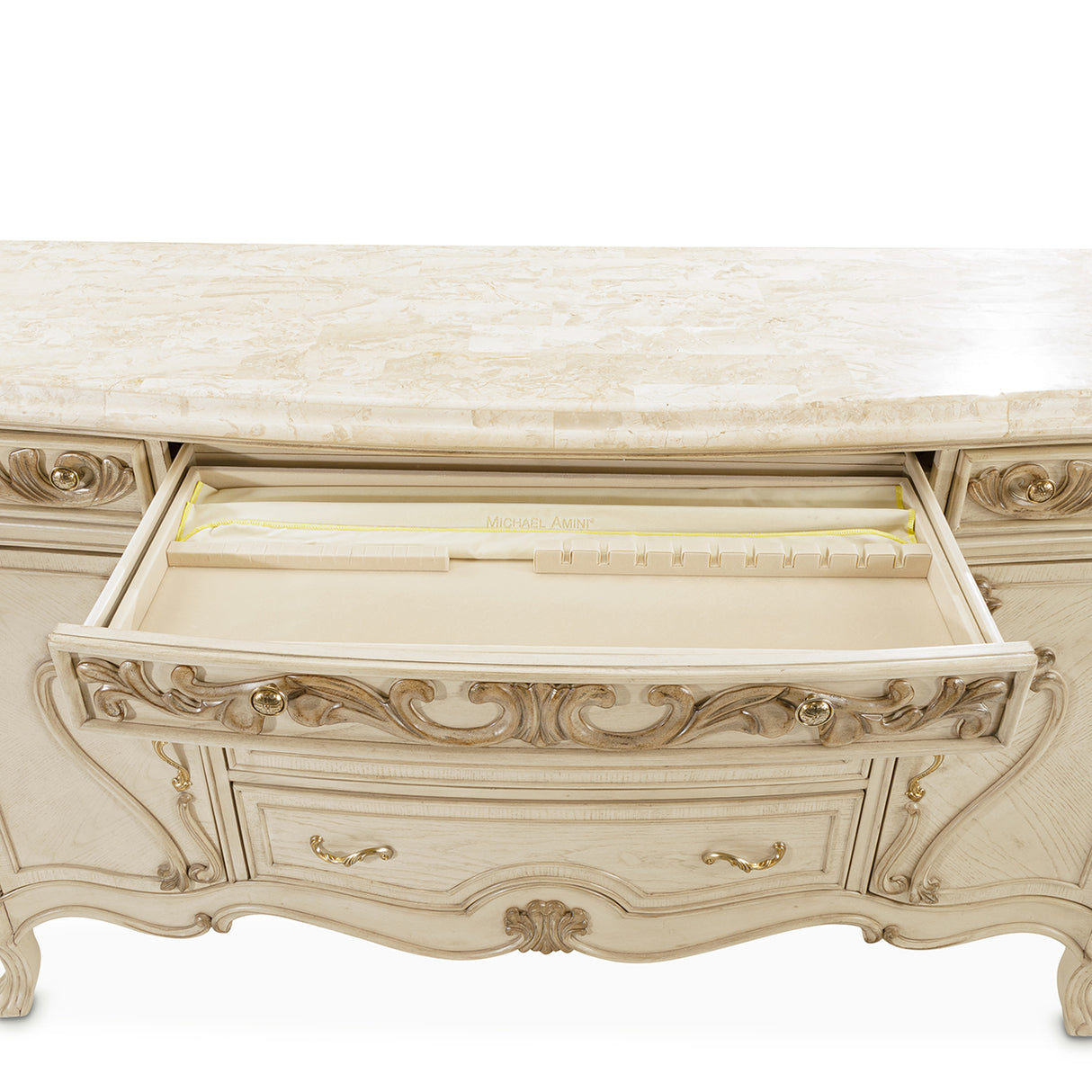 Platine De Royale Champagne Sideboard from Michael Amini - Luna Furniture