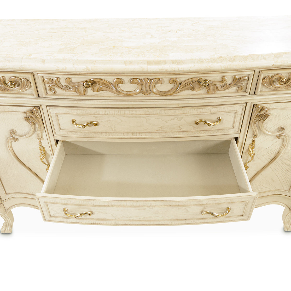 Platine De Royale Champagne Sideboard from Michael Amini - Luna Furniture