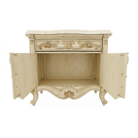 Platine De Royale Champagne Nightstand from Michael Amini - Luna Furniture