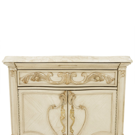Platine De Royale Champagne Nightstand from Michael Amini - Luna Furniture
