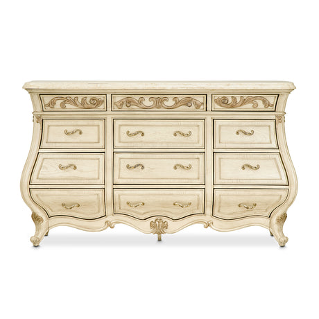 Platine De Royale Champagne Dresser from Michael Amini - Luna Furniture