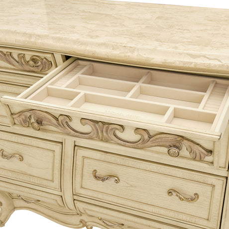 Platine De Royale Champagne Dresser from Michael Amini - Luna Furniture