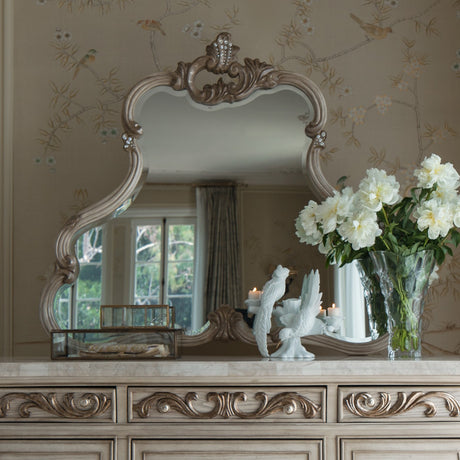 Platine De Royale Champagne Dresser Mirror from Michael Amini - Luna Furniture