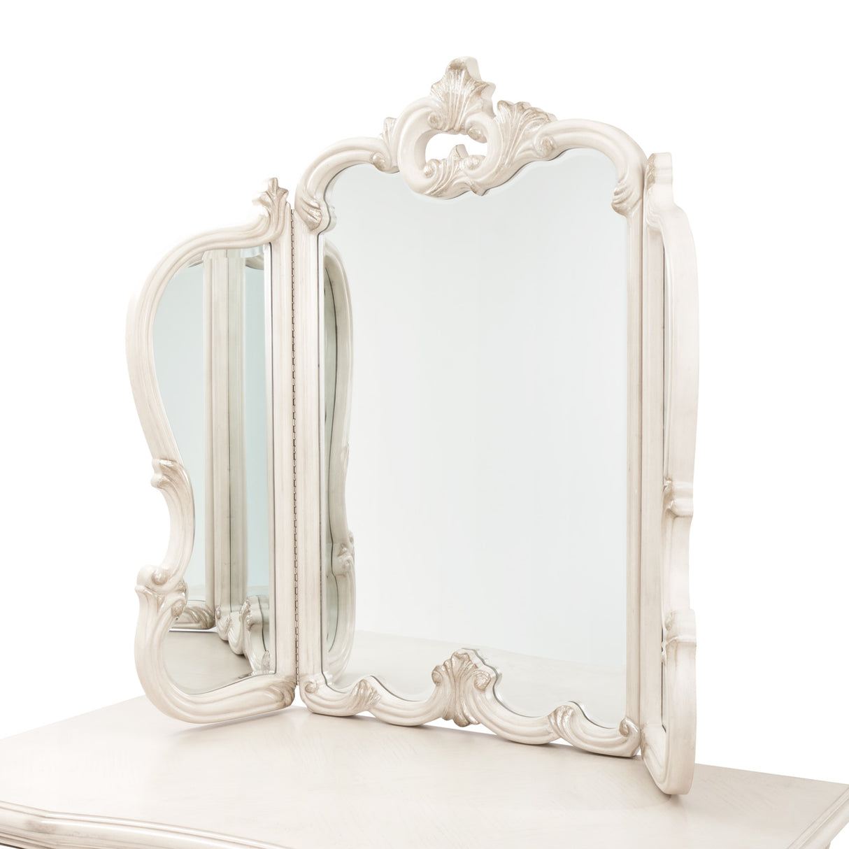 Platine De Royale Champagne Vanity Mirror from Michael Amini - Luna Furniture