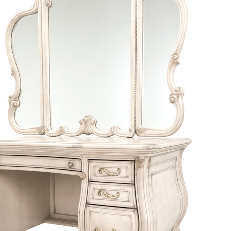 Platine De Royale Champagne Vanity Mirror from Michael Amini - Luna Furniture