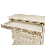 Platine De Royale Champagne 6-Drawer Chest