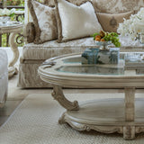 Platine De Royale Champagne Oval Cocktail Table from Michael Amini - Luna Furniture