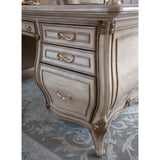 Platine De Royale Champagne Desk from Michael Amini - Luna Furniture