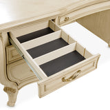 Platine De Royale Champagne Desk from Michael Amini - Luna Furniture