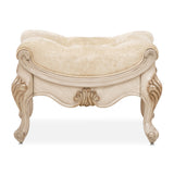 Platine De Royale Champagne Velvet Vanity Bench from Michael Amini - Luna Furniture