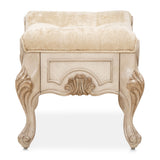 Platine De Royale Champagne Velvet Vanity Bench from Michael Amini - Luna Furniture