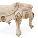 Platine De Royale Champagne Velvet Vanity Bench from Michael Amini - Luna Furniture