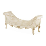 Platine De Royale Champagne Velvet Accent Bench from Michael Amini - Luna Furniture