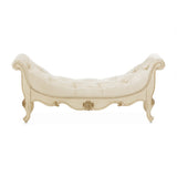 Platine De Royale Champagne Velvet Accent Bench from Michael Amini - Luna Furniture