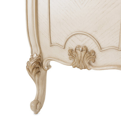 Platine De Royale Champagne Velvet Accent Bench from Michael Amini - Luna Furniture