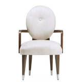 Roxbury Park Slate Dining Arm Chair from Michael Amini - Luna Furniture