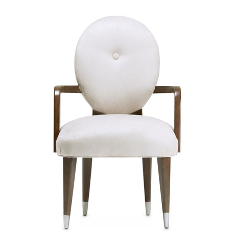 Roxbury Park Slate Dining Arm Chair from Michael Amini - Luna Furniture