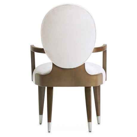 Roxbury Park Slate Dining Arm Chair from Michael Amini - Luna Furniture