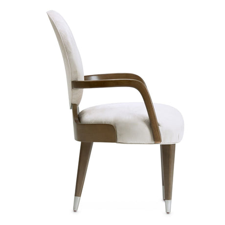 Roxbury Park Slate Dining Arm Chair from Michael Amini - Luna Furniture