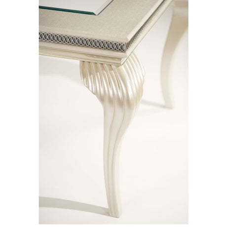 Hollywood Swank Pearl Caviar Rectangular Dining Table from Michael Amini - Luna Furniture