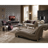 Hollywood Swank Crystal Croc Upholstered Nightstand from Michael Amini - Luna Furniture