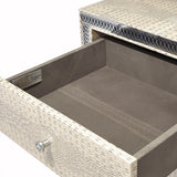 Hollywood Swank Crystal Croc Upholstered Dresser from Michael Amini - Luna Furniture