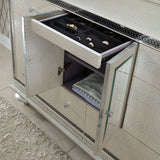 Hollywood Swank Crystal Croc Dresser With Mirror from Michael Amini - Luna Furniture