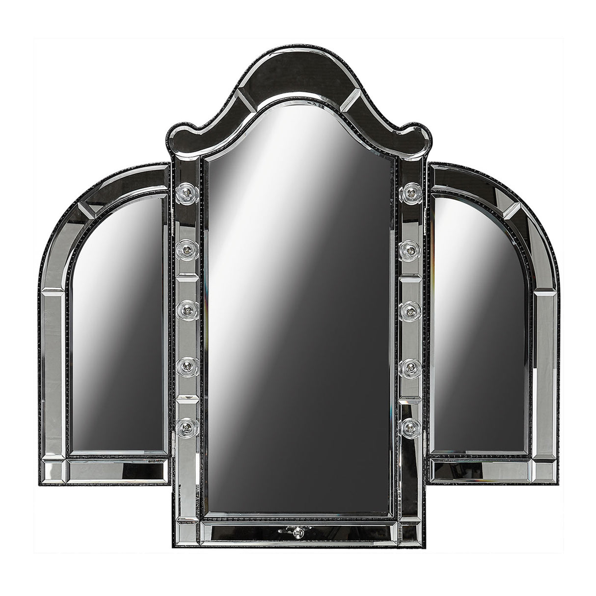 Hollywood Swank Black Iguana Vanity Mirror from Michael Amini - Luna Furniture