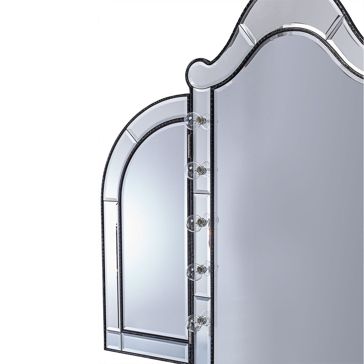 Hollywood Swank Black Iguana Vanity Mirror from Michael Amini - Luna Furniture