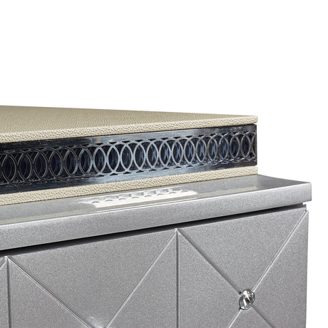 Hollywood Swank Pearl Caviar Desk from Michael Amini - Luna Furniture