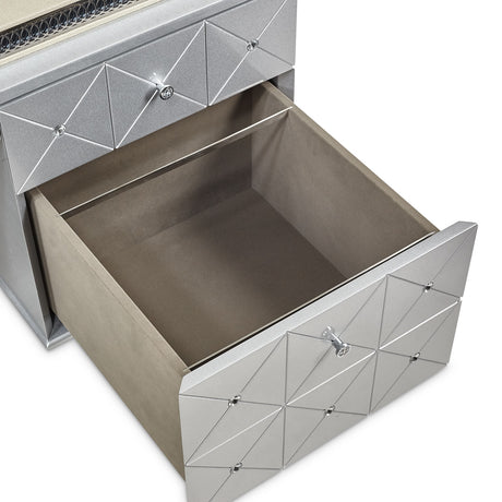 Hollywood Swank Pearl Caviar Desk from Michael Amini - Luna Furniture