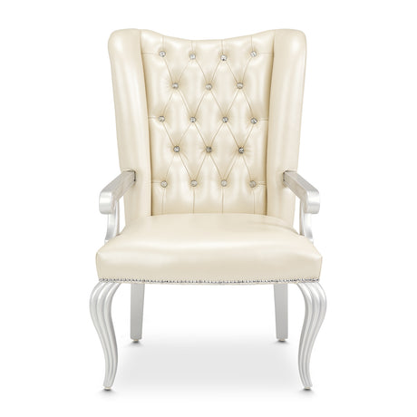 Hollywood Swank Creamy Pearl Desk Chair from Michael Amini - Luna Furniture