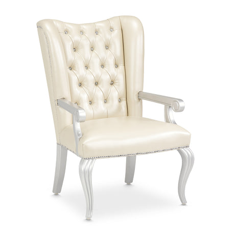 Hollywood Swank Creamy Pearl Desk Chair from Michael Amini - Luna Furniture