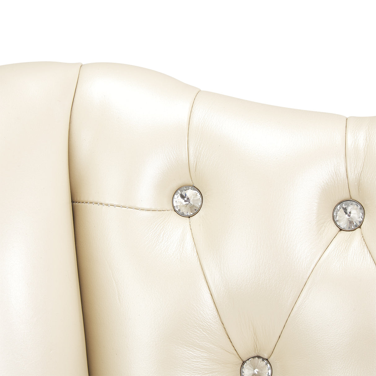 Hollywood Swank Creamy Pearl Desk Chair from Michael Amini - Luna Furniture