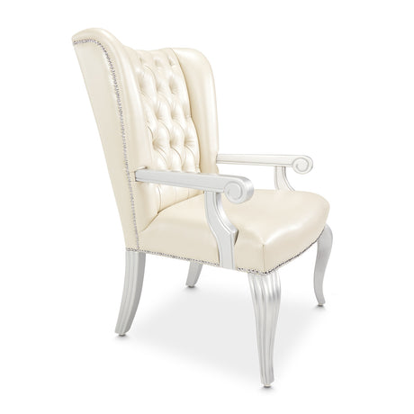 Hollywood Swank Creamy Pearl Desk Chair from Michael Amini - Luna Furniture