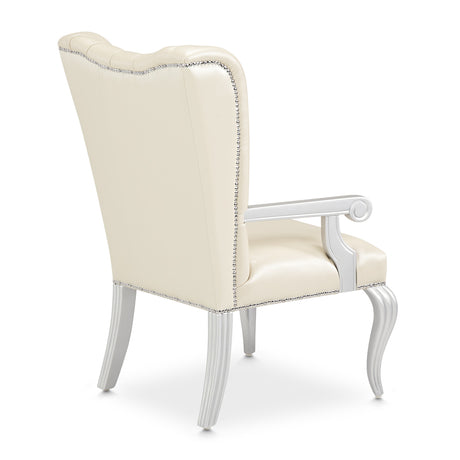 Hollywood Swank Creamy Pearl Desk Chair from Michael Amini - Luna Furniture