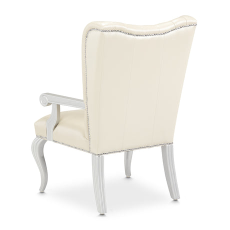 Hollywood Swank Creamy Pearl Desk Chair from Michael Amini - Luna Furniture