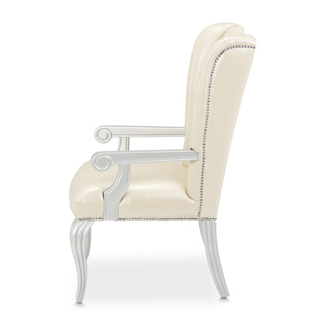 Hollywood Swank Creamy Pearl Desk Chair from Michael Amini - Luna Furniture