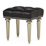 Hollywood Swank Platinum Vanity Bench from Michael Amini - Luna Furniture