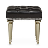 Hollywood Swank Platinum Vanity Bench from Michael Amini - Luna Furniture
