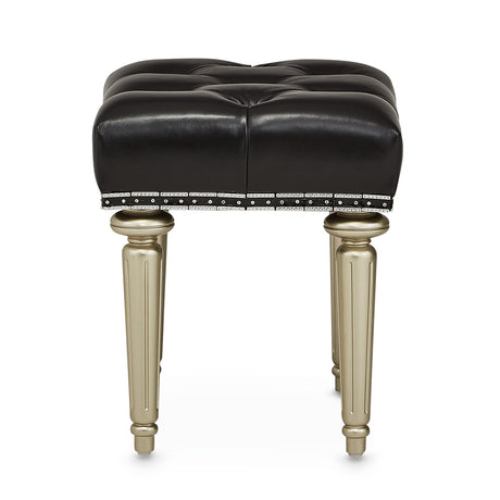 Hollywood Swank Platinum Vanity Bench from Michael Amini - Luna Furniture