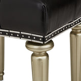 Hollywood Swank Platinum Vanity Bench from Michael Amini - Luna Furniture