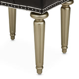 Hollywood Swank Platinum Vanity Bench from Michael Amini - Luna Furniture